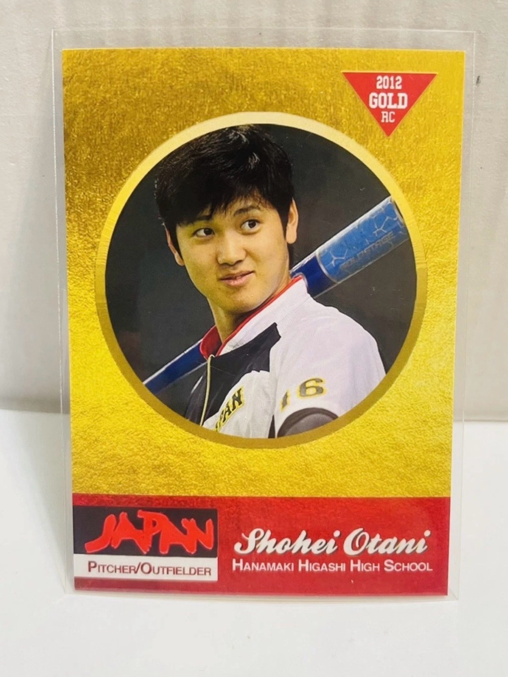 Shohei Ohtani 2012 Japanese High School Sensation MLB Baseball Card Gold RC